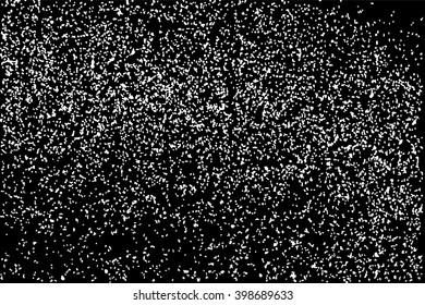 Grainy abstract  texture on  black background. Snow design element. Vector illustration,eps 10.