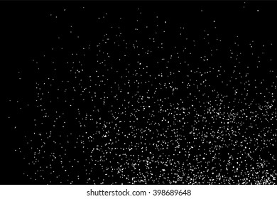 Grainy abstract  texture on  black background. Snow texture. Flat design element. Vector illustration,eps 10.