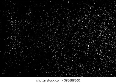 Grainy abstract  texture on  black background. Snow texture. Flat design element. Vector illustration,eps 10.