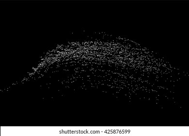 Grainy abstract  texture on  black background. Snow texture. Flat design element. Vector illustration,eps 10.