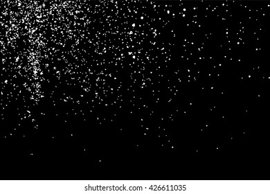 Grainy abstract  texture on  black background. Snow texture. Flat design element. Vector illustration,eps 10.