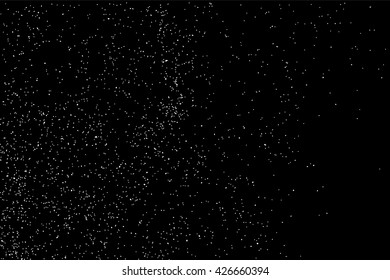 Grainy abstract  texture on  black background. Snow texture. Flat design element. Vector illustration,eps 10.