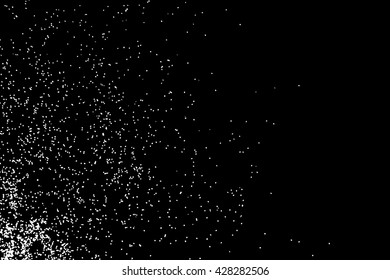 Grainy abstract texture on a black background. Snow texture. Design element. Flat design elements. Black sparkles or glitter  blow.