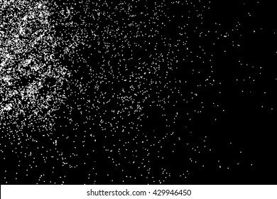 Grainy abstract texture on a black background. Snow texture. Design element. Flat design elements. Black sparkles or glitter  blow.