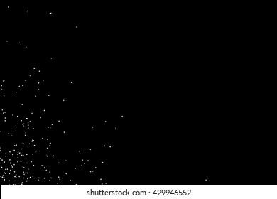 Grainy abstract texture on a black background. Snow texture. Design element. Flat design elements. Black sparkles or glitter  blow.