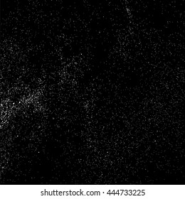 Grainy abstract  texture on  black background. Snowflakes  design element. Vector illustration,eps 10.