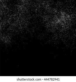 Grainy abstract  texture on  black background. Snowflakes  design element. Vector illustration,eps 10..
