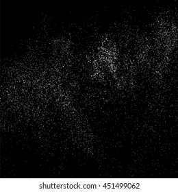 Grainy abstract  texture on  black background.  Snowflakes  design element. Vector illustration,eps 10.