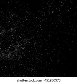 Grainy abstract  texture on  black background.  Snowflakes  design element. Vector illustration,eps 10.