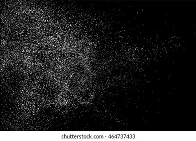 Grainy abstract  texture on  black background.  Snowflakes  design element. Vector illustration,eps 10.