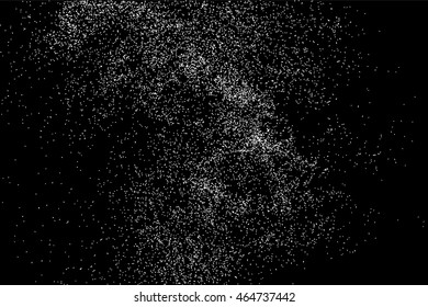 Grainy abstract  texture on  black background.  Snowflakes  design element. Vector illustration,eps 10.