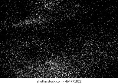 Grainy abstract  texture on  black background.  Snowflakes  design element. Vector illustration,eps 10.