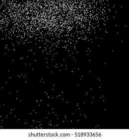 Grainy abstract  texture on  black background.  Snowflakes  design element. Distress overlay textured. Vector illustration,eps 10.