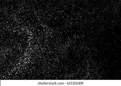 Grainy abstract  texture on  black background.  Snowflakes  design element. Distress overlay textured. Vector illustration,eps 10.