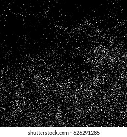 Grainy abstract  texture on  black background.  Snowflakes  design element. Distress overlay textured. Vector illustration,eps 10.