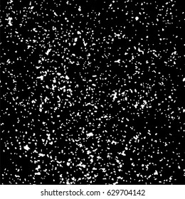 Grainy abstract  texture on  black background.  Snowflakes  design element. Distress overlay textured. Vector illustration,eps 10.