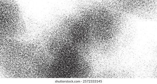 Grainy abstract texture on a white background. Design element. Vector illustration Black Grainy Texture Isolated On White Background  