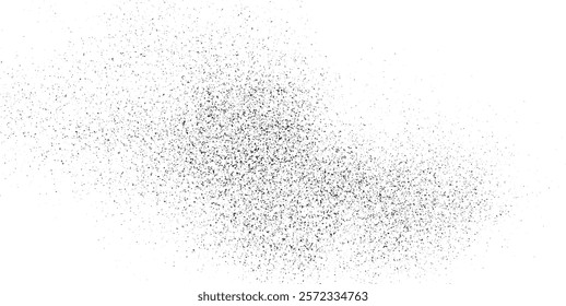 Grainy abstract texture on a white background Old grunge black texture. White and black sand noise effect overlay design element. Vector illustration 