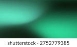 Grainy background green abstract noise texture with vibrant glowing color gradient shape and black backdrop and dark banner poster header cover and wallpaper design effect