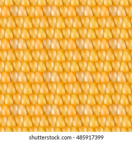 Grainy background. Realistic seamless texture corn, vector illustration.