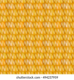 Grainy background. Realistic seamless texture corn vector illustration.