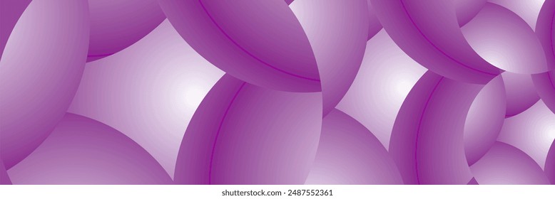 Grainy banner abstract gradient sphere circle purple pink yellow light geometric shape noise texture poster design
