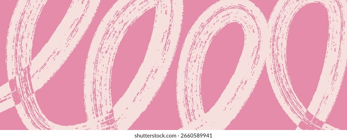 Traçado de pincel granulado com textura de ponto de spray. Curvas de negrito angustiado com efeitos de ruído disperso. Vetor moderno bg.
