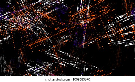 Grainy Dotted Distressed Grunge Brush Texture. Retro Spotted Seamless Pattern. Scatter Style Texture. Broken, Rusty Print Design Background.