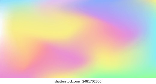 Fondo de degradado granulado. Abstractas textura de gradación lisa arcoíris. Vector ruido textura desenfoque fondo degradado para el Anuncio, cartel, tarjeta, cubierta, folleto, presentación, publicidad, Sitio web