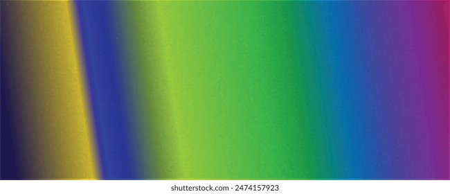 Grainy gradient background blue yellow red abstract glowing color wave black backdrop glowing vibrant dark noise texture banner