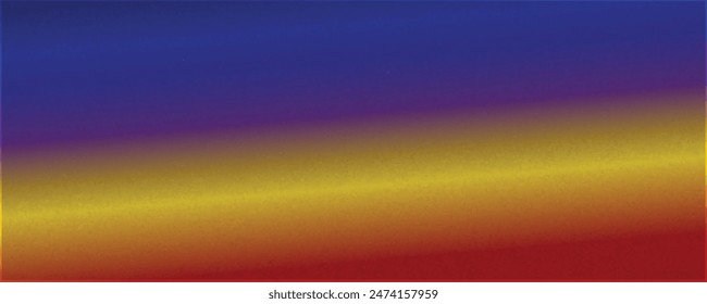 Körniger Farbverlauf Hintergrund Blau Gelb Rot Abstrakt Glühende Farbwelle Schwarz Hintergrund Glühend Lebendiges Dunkles Rauschen Textur Banner
