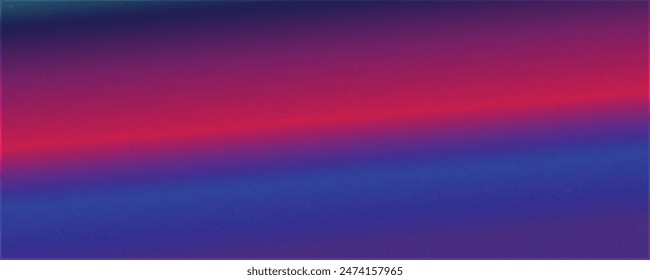 Grainy gradient background blue yellow red abstract glowing color wave black backdrop glowing vibrant dark noise texture banner