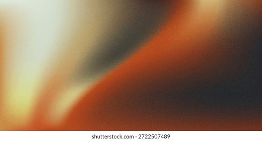 Fondo de gradiente granulado, marrón oscuro naranja negro ruidoso diseño de fondo de encabezado de cartel de Anuncio