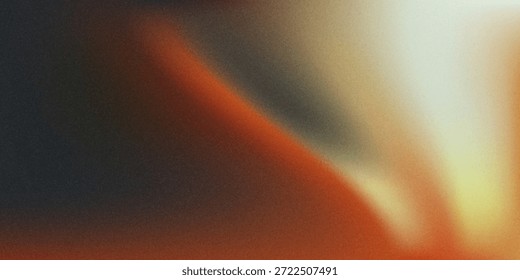 Fondo de gradiente granulado, marrón oscuro naranja negro ruidoso diseño de fondo de encabezado de cartel de Anuncio