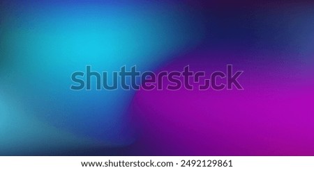 Similar – Image, Stock Photo Purple and blue neon light illuminates face of young dark haired woman on yellow lights background