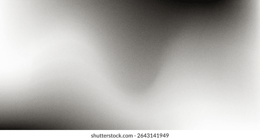 Fondo degradado granulado, fondo de Anuncio de textura de ruido abstracto monocromo negro gris. Vector eps10