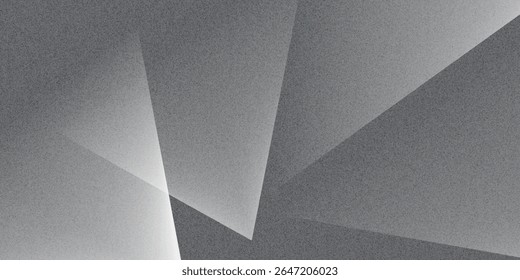 Grauer Farbverlauf-Hintergrund, graues schwarz-weißes monochromes abstraktes Rauschen Textur Banner Hintergrund. Vektorhintergrund