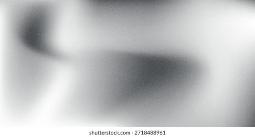 Fondo degradado granulado, fondo de Anuncio de textura de ruido abstracto monocromo blanco negro gris. Vector eps10