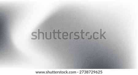 Grainy gradient background, grey black white monochrome abstract noise texture banner backdrop.vector eps10