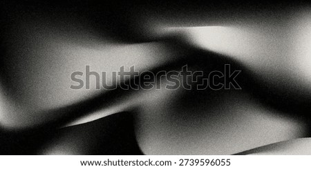 Grainy gradient background, grey black white monochrome abstract noise texture banner backdrop design