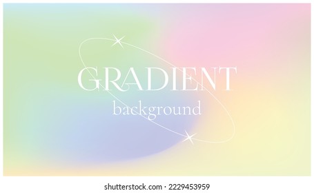 Grainy gradient background. Light pastel colors, delicate shades. Holographic colors. Gradient mesh, vector background