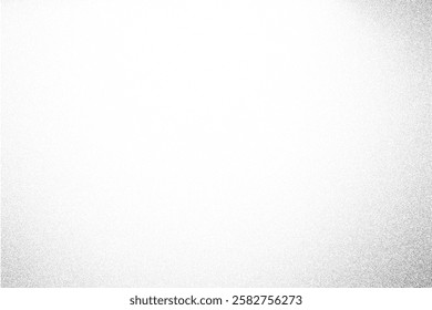 Grainy gradient background. Noisy stipple frame with fade effect. Vector grunge border with sand vintage texture. Abstract halftone gradation. Retro design template