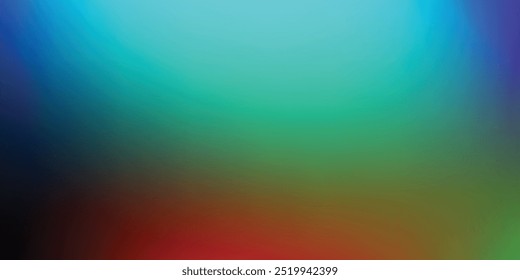 Gradiente granulado de fondo verde azulado rojo azul retro textura de ruido de verano diseño de póster de Anuncio de fondo. ilustración de Vector