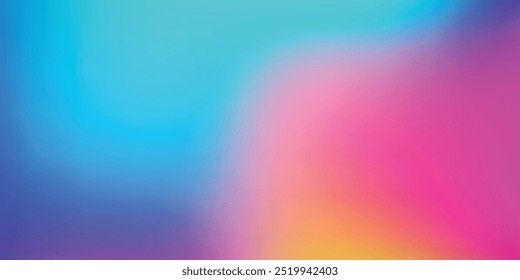 Gradiente granulado de fondo verde azulado rojo azul retro textura de ruido de verano diseño de póster de Anuncio de fondo. ilustración de Vector