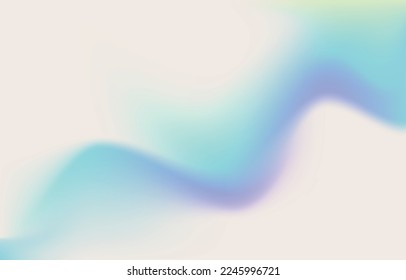 Grainy gradient background. Wave, smooth transition of colors. Smooth line of color. Vector, mesh. Retro style