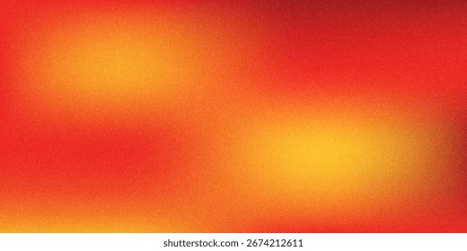 Gradiente granulado de naranja a amarillo, creando una atmósfera de calor y luz solar. Estilo de Gradientes granulados, vintage noise, fondo abstracto