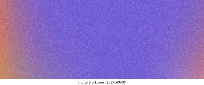 Grainy gradient purple orange background, noise texture with copy space area.