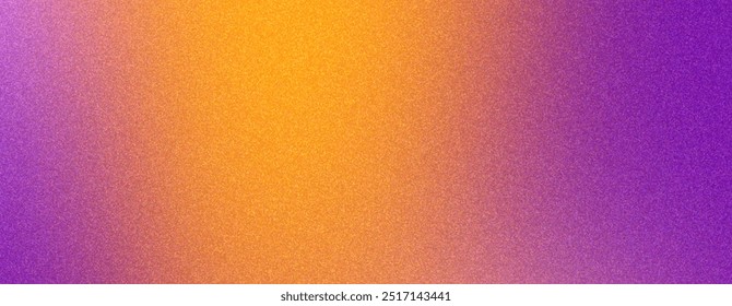 Fundo laranja roxo gradiente granulado, textura de ruído com área de espaço de cópia.