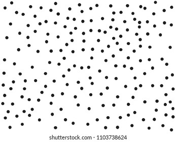 Grainy grunge abstract texture on a white background. Vector splatter of calligraphy ink in black on white background. Black ink blow explosion on white background. Paint spray, drop. Vector. 