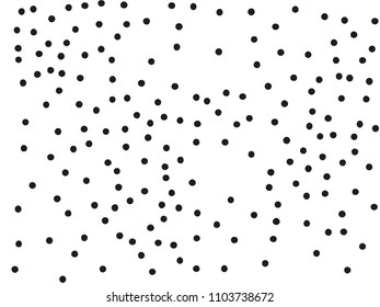 Grainy grunge abstract texture on a white background. Vector splatter of calligraphy ink in black on white background. Black ink blow explosion on white background. Paint spray, drop. Vector. 